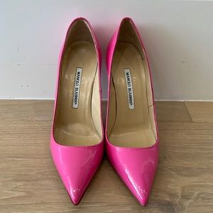 NWT Manolo Blahnik BB 105 pumps - Barbie pink - 38